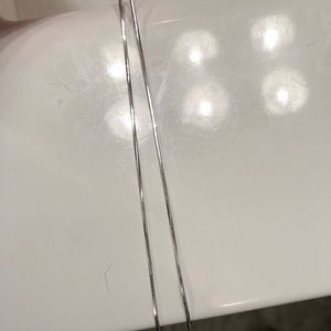 14K white gold chain